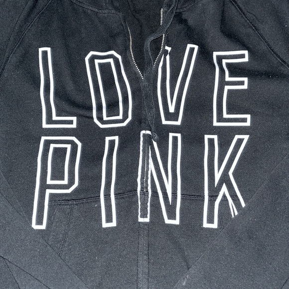 VS Pink - Black Zipup - Size Large - Picture 3 of 3